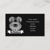 ブラックアンドグレーシュナウザー 名刺 (裏面)