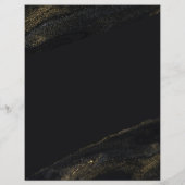 ブラックアンドスパークリー金ゴールドスクラップブック紙 (裏面)