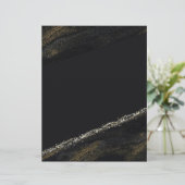 ブラックアンドスパークリー金ゴールドスクラップブック紙 (スタンド正面)