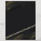 ブラックアンドスパークリー金ゴールドスクラップブック紙 (正面)