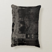 ブラックアンドタウペスカイライン動揺してヴェネツィアイタリア アクセントクッション (裏面(縦))