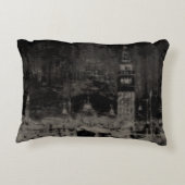 ブラックアンドタウペスカイライン動揺してヴェネツィアイタリア アクセントクッション (裏面)