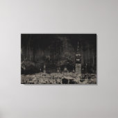 ブラックアンドタウペスカイライン動揺してヴェネツィアイタリア キャンバスプリント (正面)