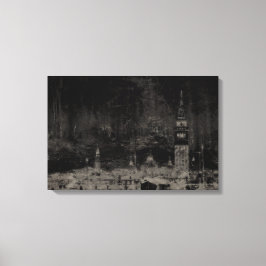 ブラックアンドタウペスカイライン動揺してヴェネツィアイタリア キャンバスプリント