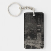 ブラックアンドタウペスカイライン動揺してヴェネツィアイタリア キーホルダー (正面)