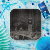 ブラックアンドタウペスカイライン動揺してヴェネツィアイタリア ペーパープレート (パーティー)