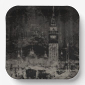 ブラックアンドタウペスカイライン動揺してヴェネツィアイタリア ペーパープレート (正面)