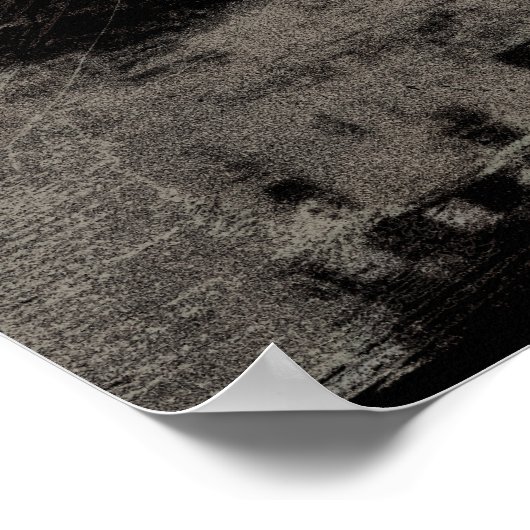 ブラックアンドタウペスカイライン動揺してヴェネツィアイタリア ポスター (角)