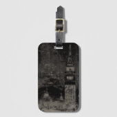 ブラックアンドタウペスカイライン動揺してヴェネツィアイタリア ラゲッジタグ (正面縦)