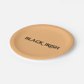 ブラックアンドタンアイルランド紙プレート ペーパープレート (アングル)