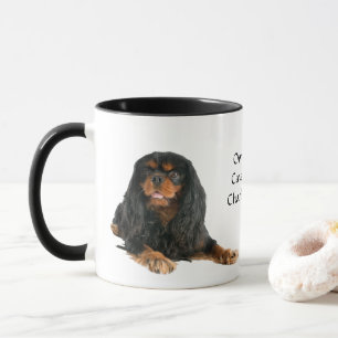 ブラックアンドタンカバリエキングチャールズスパニエル犬ドッグ マグカップ