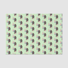 ブラックアンドタンカバリエスパニエル犬誕生日 薄葉紙