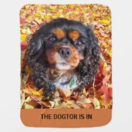 ブラックアンドタンカバリエールキングチャールズスパニエル犬 ベビー ブランケット