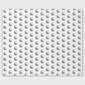 ブラックアンドタンダシュント誕生日 ラッピングペーパー (フラット)