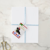 ブラックアンドタンダシュンドサンタ ギフトタグ (より糸付き)