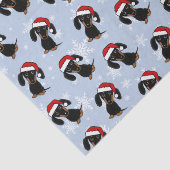 ブラックアンドタンダックスシャンドクリスマスドッグホリデー 薄葉紙 (詳細)