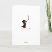 ブラックアンドタンダックスフントマザーズデイハート カード (裏面)