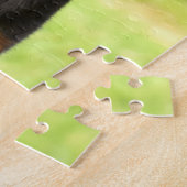 ブラックアンドタンロットワイラー子犬 ジグソーパズル (側面)