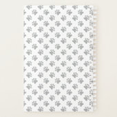 ブラックアンドタンロングコートチワフアドッグ&文字 プランナー手帳 (裏面)