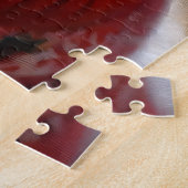 ブラックアンドタン柴犬クリスマス ジグソーパズル (側面)