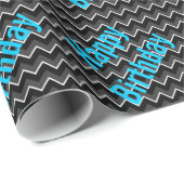 ブラックアンドブルーボーイズ誕生日ラッピングペーパー ラッピングペーパー (ロールコーナー)