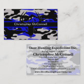 ブラックアンドブルー迷彩柄 名刺 (正面/裏面)