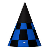 ブラックアンドブルー-フイタリアンットボールクラブ-インター パーティーハット (左)