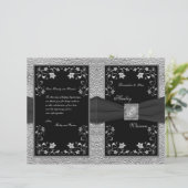 ブラックアンドプーターフローラ結婚式 プログラム (スタンド正面)