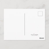 ブラックアンドホワイトのダリア ファインアート写真 ポストカード (裏面)