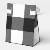 ブラックアンドホワイトのチェック柄のスクエア バッファロープレイド フェイバーボックス (裏面サイド)