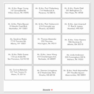 ブラックアンドホワイトゲフォーマルスト住所 シール