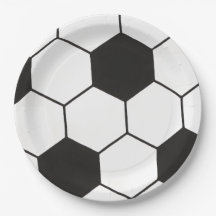 ブラックアンドホワイトサッカーボール柄ジオメトリック