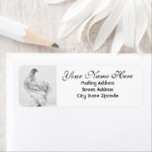 ブラックアンドホワイトチキン差出人住所ラベル ラベル (インサイチュ)