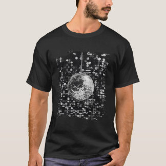 ブラックアンドホワイトディスコボールクラブ Tシャツ