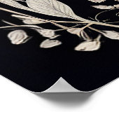 ブラックアンドホワイトフェアユタリーキャッスルイラストレーション ポスター (角)