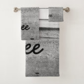 ブラックアンドホワイトフリーサンドビーチ バスタオルセット (インサイチュ)