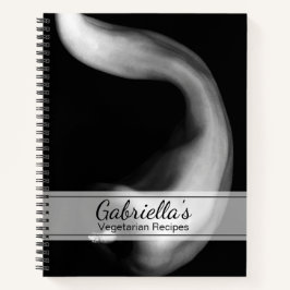 ブラックアンドホワイトペッパーベジタリアンレシピ ノートブック