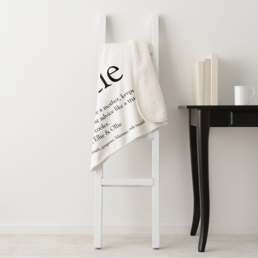 ブラックアンドホワイトモダンおもしろいアカッコいいントティ引用文 シェルパブランケット (インサイチュ)