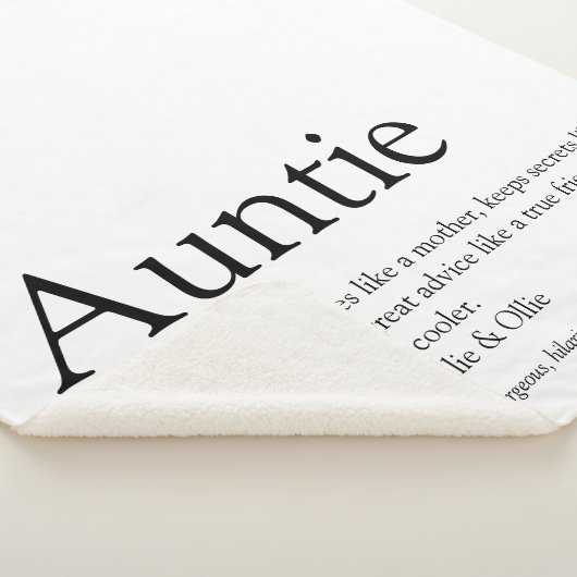 ブラックアンドホワイトモダンおもしろいアカッコいいントティ引用文 シェルパブランケット (3/4)