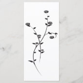 ブラックアンドホワイトローゼス結婚式 プログラム (正面)