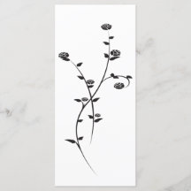 ブラックアンドホワイトローゼス結婚式 プログラム