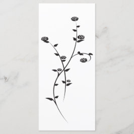 ブラックアンドホワイトローゼス結婚式 プログラム