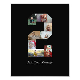 ブラックアンドホワイト ナンバー2 フォトコラージュ フォトプリント           