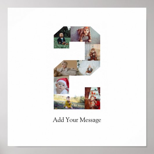 ブラックアンドホワイト ナンバー2 フォトコラージュ ポスター (正面)