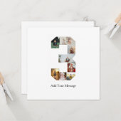 ブラックアンドホワイト ナンバー3 フォトコラージュ カード (正面/裏面インサイチュ)