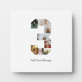 ブラックアンドホワイト ナンバー3 フォトコラージュ フォトプラーク