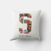 ブラックアンドホワイト ナンバー5 フォトコラージュ クッション (裏面)