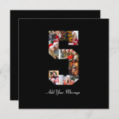 ブラックアンドホワイト ナンバー5 フォトコラージュ シーズンカード (正面/裏面)