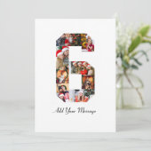 ブラックアンドホワイト ナンバー6 フォトコラージュ サンキューカード (スタンド正面)