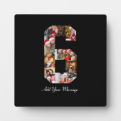 ブラックアンドホワイト ナンバー6 フォトコラージュ フォトプラーク (正面)